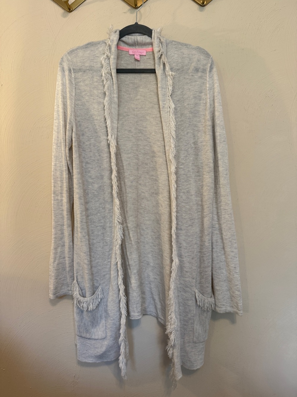 Lilly Pulitzer cashmere blend lightweight open front cardigan